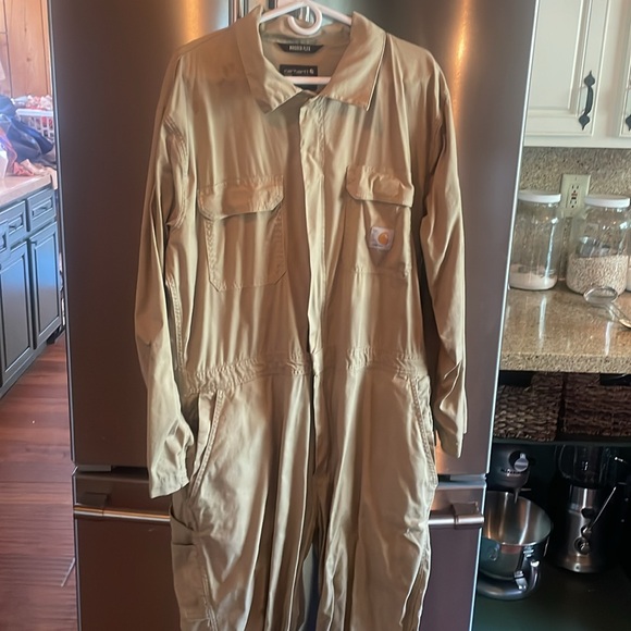 Carhartt Men’s Rugged Flex Canvas Coveralls Large - Picture 10 of 12